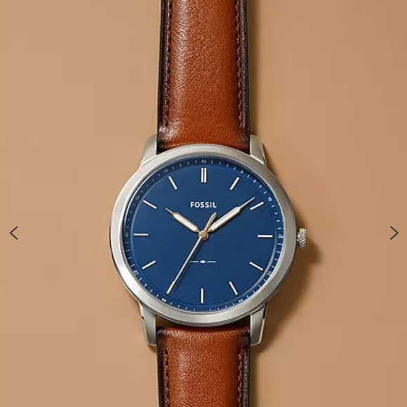 Fossil The Minimalist Slim Three-Hand Light Brown Leather Watch - Picture 6 of 6